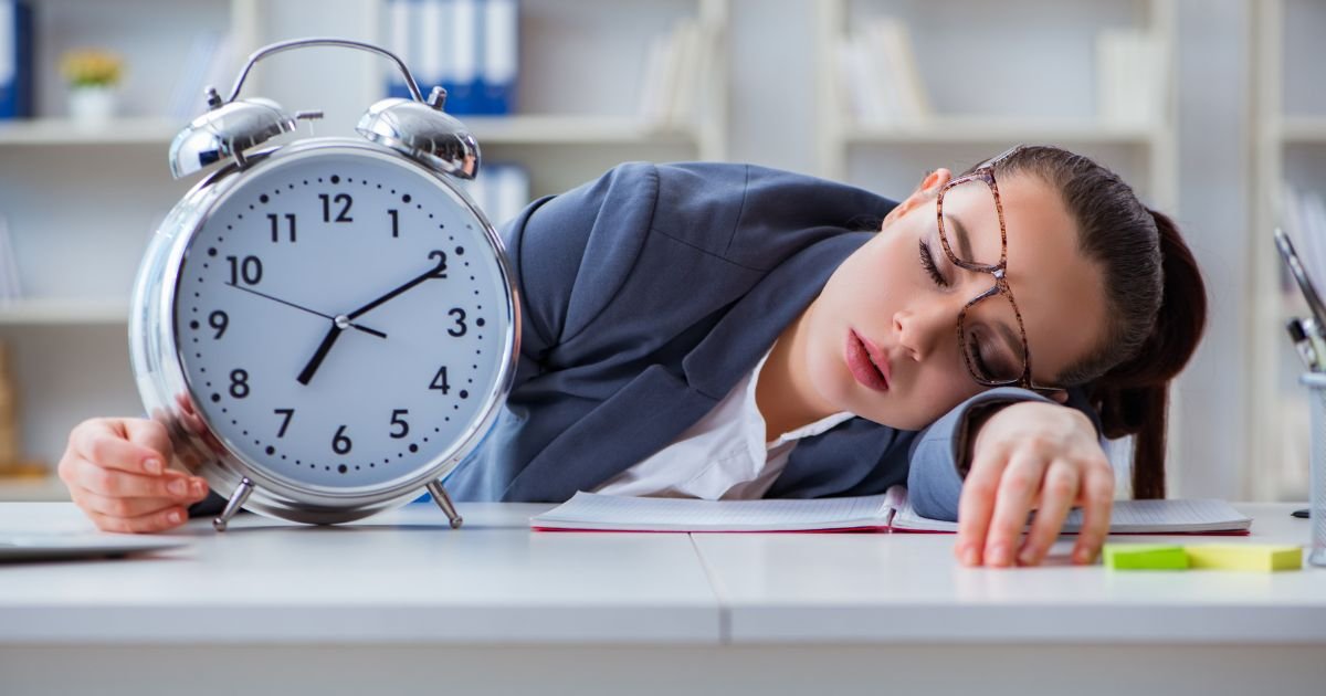 Woman with clock 